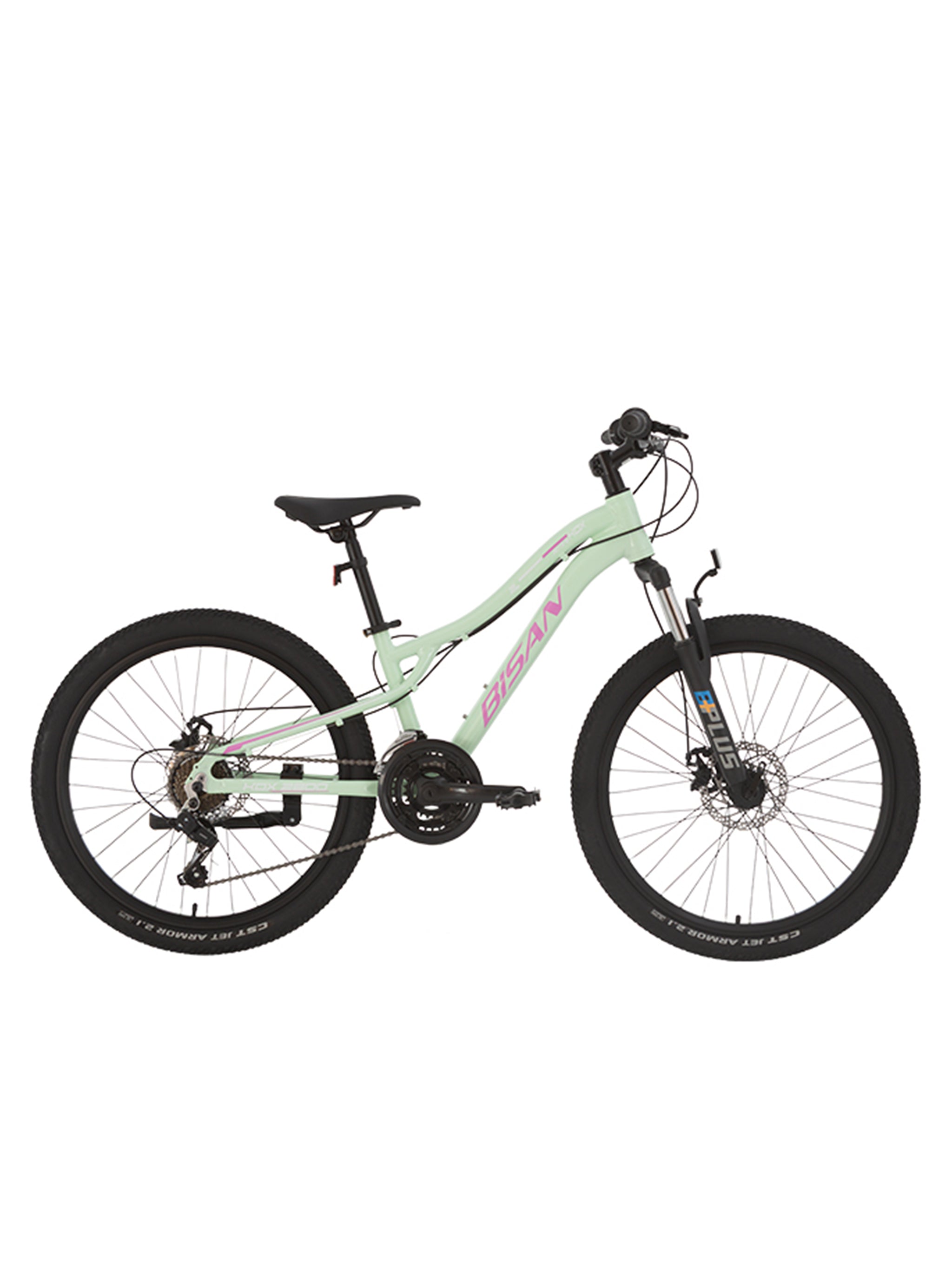 KDX 2800 MD Bisan Kinderfahrrad, 3x7 Gänge – Mintgrün / 30 cm / 24 Zoll – Bisan Fahrrad