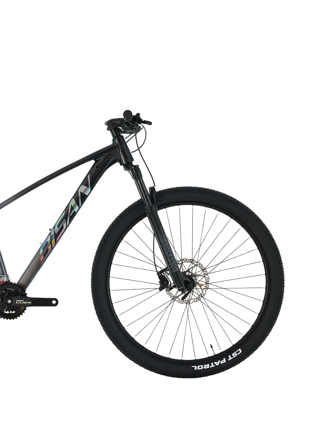 BOLD 11.2 BISAN MOUNTAINBIKE 2X11 GÄNGE - GRAU/DUNKELGRÜN / 19