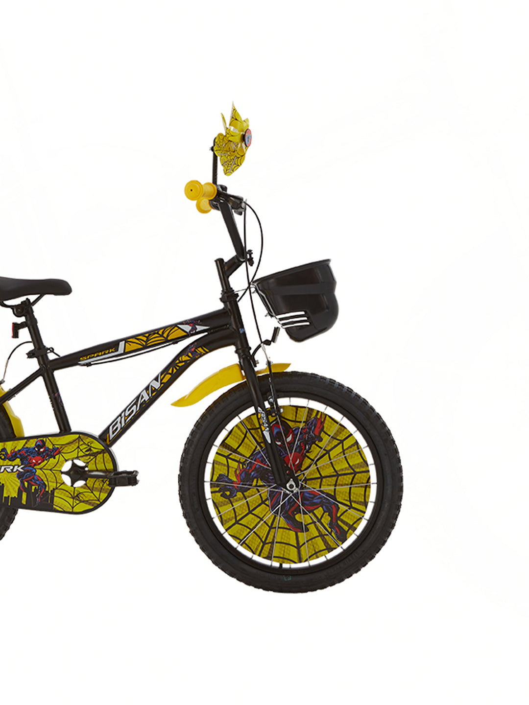kinderfahrrad schwarz gelb SPARK 20'' BISAN KINDERFAHRRAD 1X1 GANG