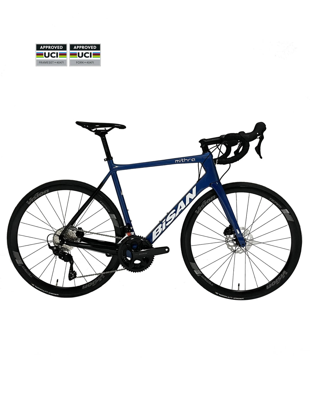 Mithra-Disc 105 Bisan Rennrad 2x11 Gang - Blau/Schwarz / 54 Cm / 700c