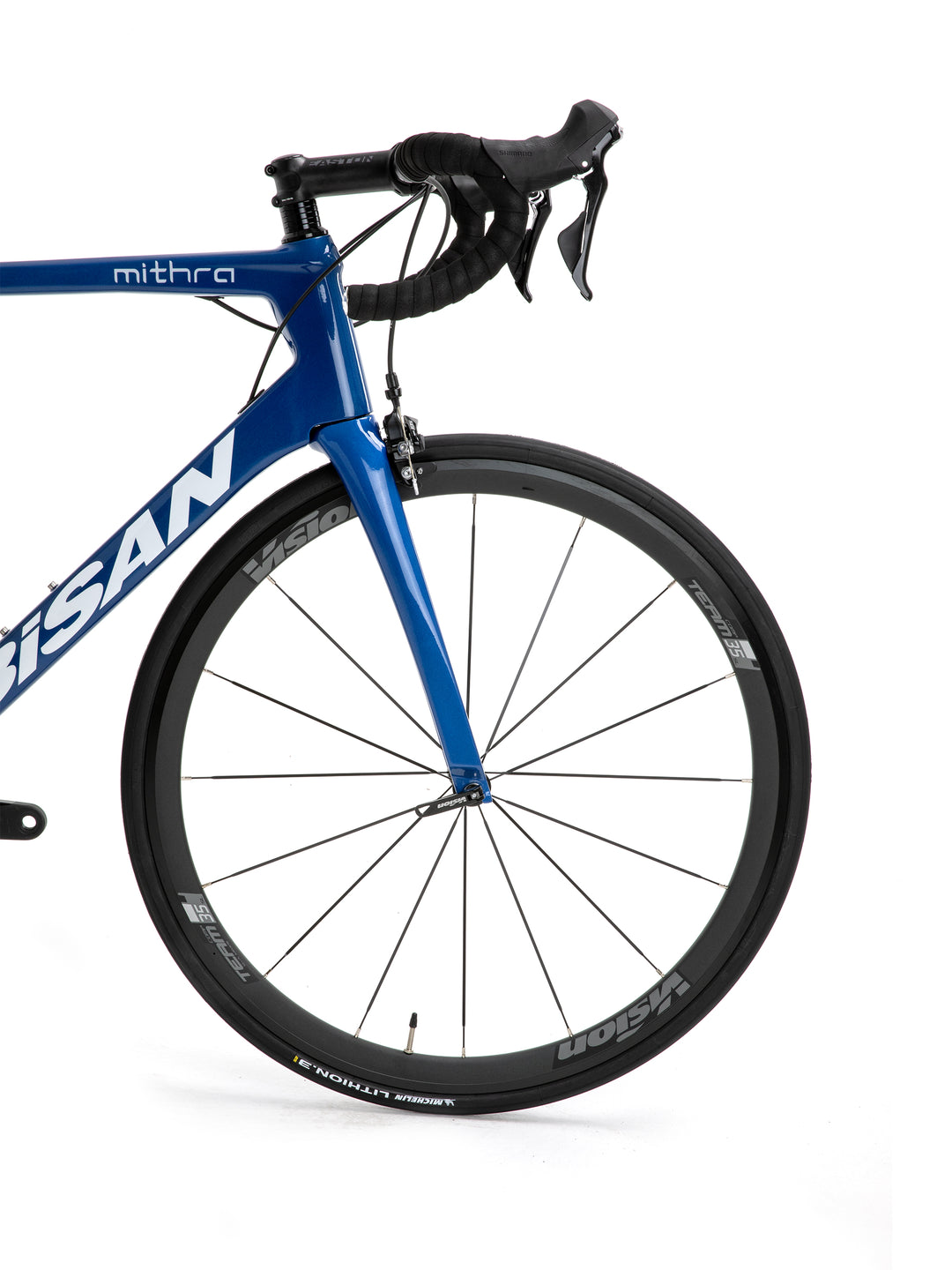 Mithra Felgenbremse 105 Bisan Rennrad 2x11 Gang - Blau/Schwarz / 51 Cm / 700c